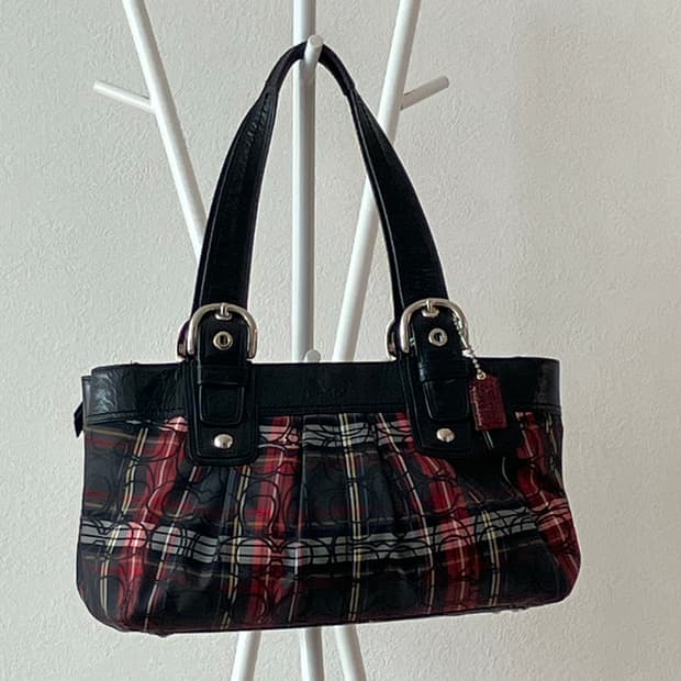 코치 시그니처 패턴 포피 coach poppy 숄더백 y2k 갸루