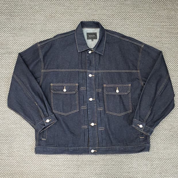 멜란지마스터 오버핏 데님 청바켓 남자110