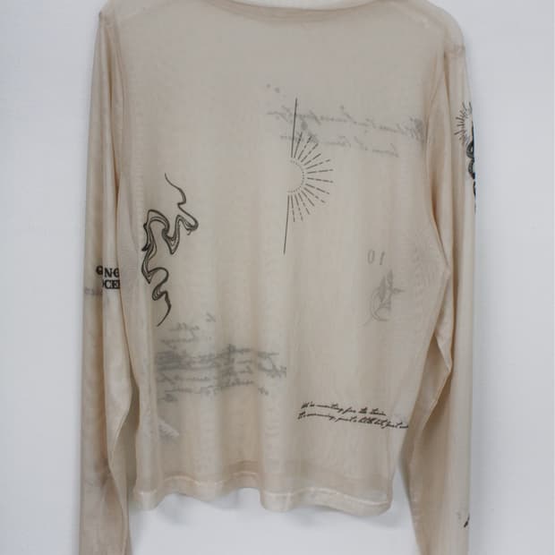 Printed Sheer Tee