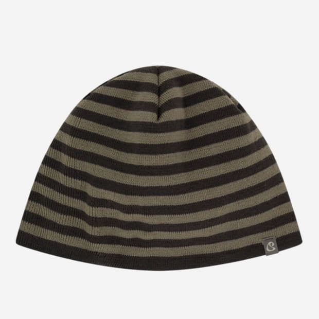 코이세이오 듀얼 스트라이프 비니 머드카키