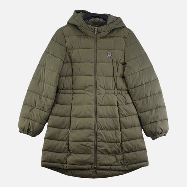 베네통 카키 키즈 패딩 2XL N8301