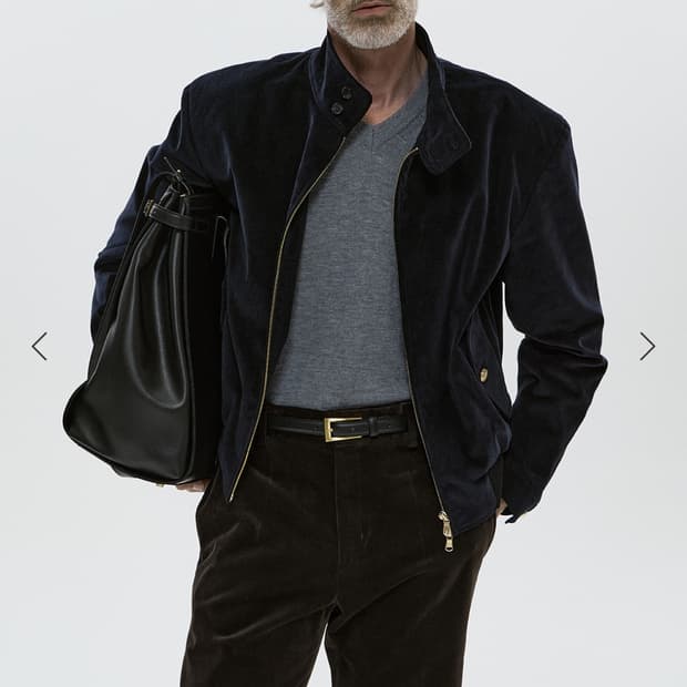 세비지 코듀로이 해링턴 네이비 L 삽니다