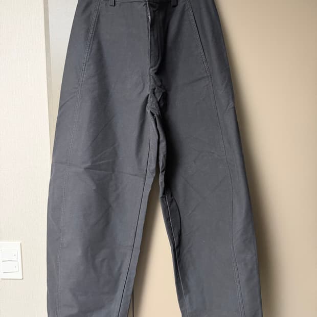 L) 유니클로 저지배럴레그팬츠 블랙