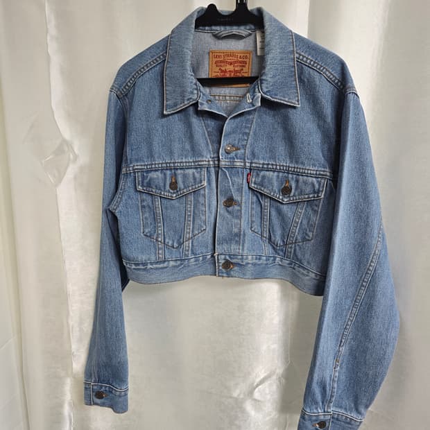 리바이스 크롭 청자켓 데님자켓 (1833)