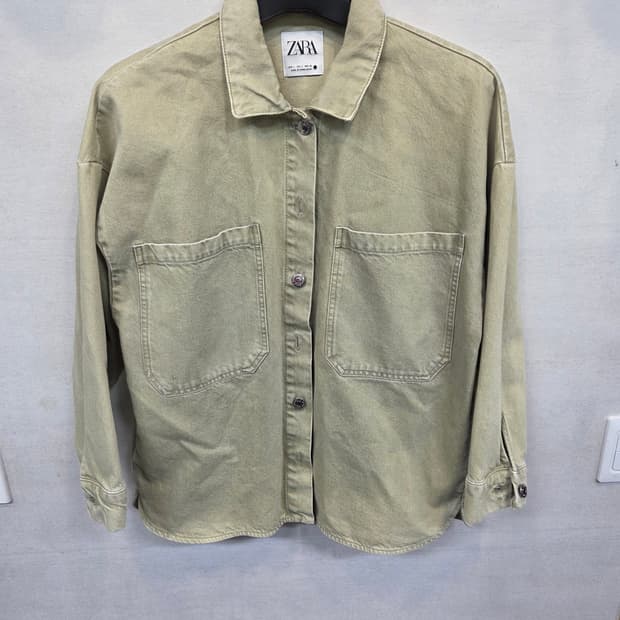 자라 빅포켓 데님셔츠 긴팔 L