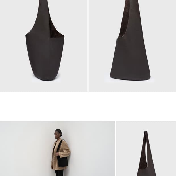 LFM sling leather tote bag 브라운