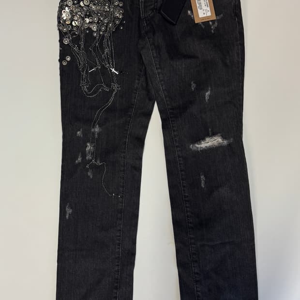 <새상품> 디스퀘어드2 아카이브 락펑크 체인 데님팬츠