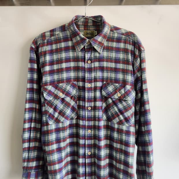 올드 유니클로 90s 빈티지 체크 셔츠