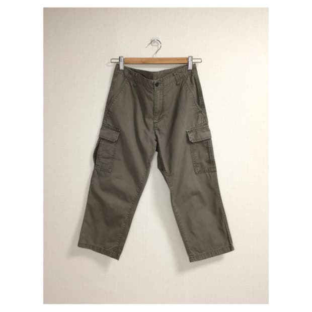 빈티지 카키 브라운 카고 팬츠