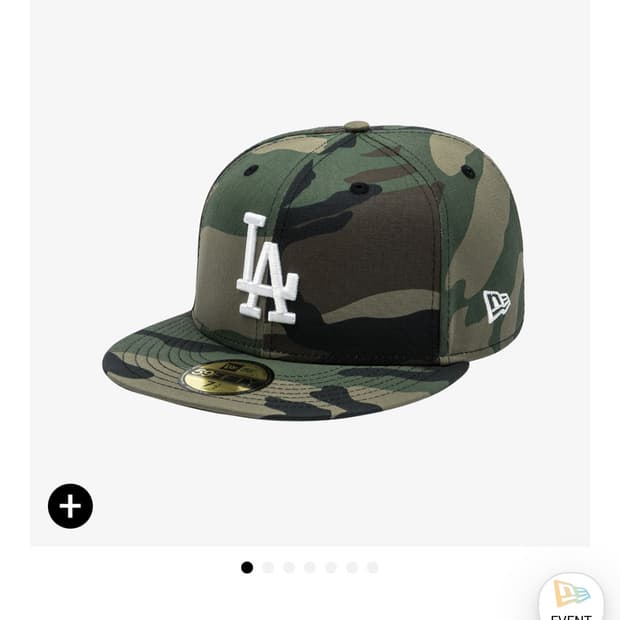 뉴에라 MLB LA 다저스 베이직 사이즈캡 우드랜드 카모 712