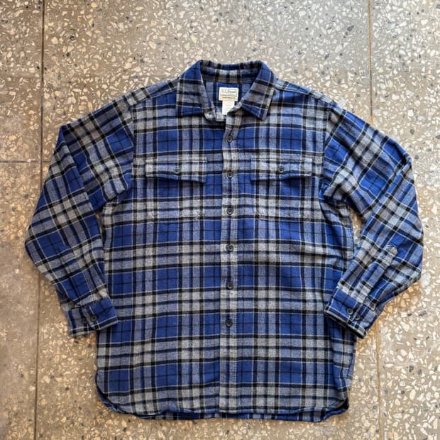 엘엘빈 코튼 체크 셔츠