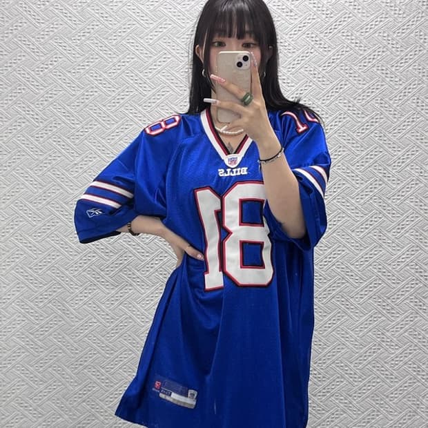 리복 NFL 버팔로빌스 81번 이슬리 유니폼 반팔티 110 C13390