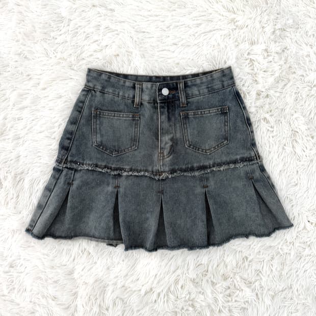 빈티지워싱플리츠SK