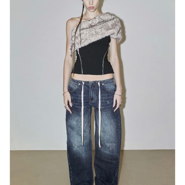 스컬프터 에브리데이 로우라이즈 데님 팬츠 S