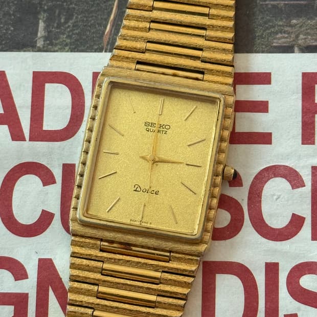 Seiko 세이코 Dolce Gold Square