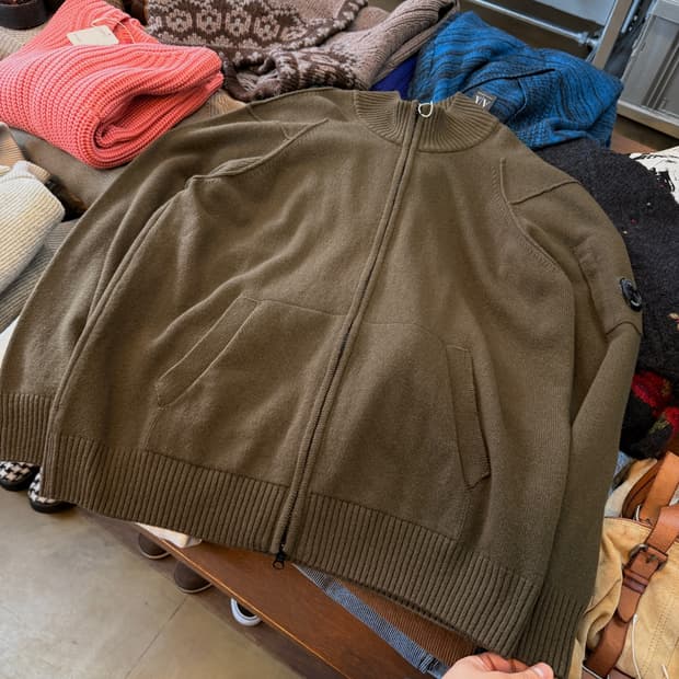 C.P 컴퍼니 니트 집업 자켓 투웨이 XL