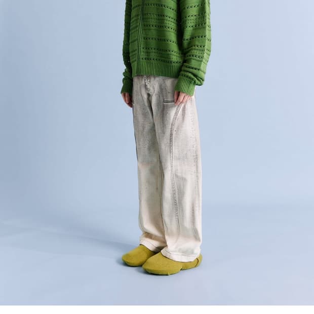 (구해요) 애드오프 GRAPHITE WIDE PANTS IVORY