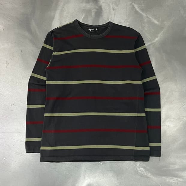  아네스베 스트라이프 롱슬리브 y16414