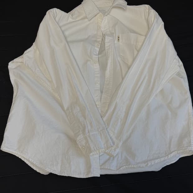 공백 워시드 옥스포드 셔츠 L