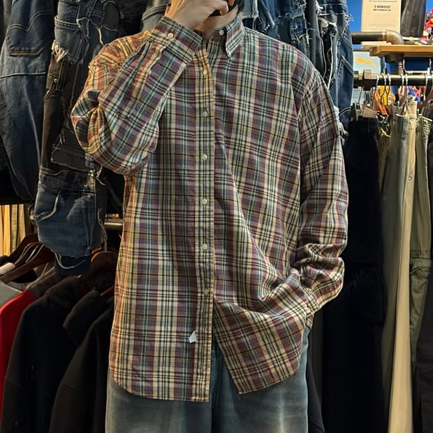 [No.9]Polo 폴로 체크 긴팔셔츠