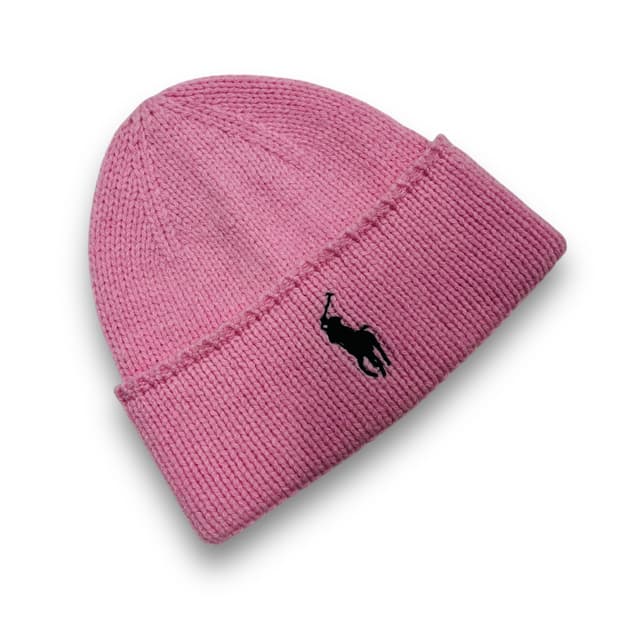 폴로 랄프로렌 핑크 포니 메리노 민트급 울 비니