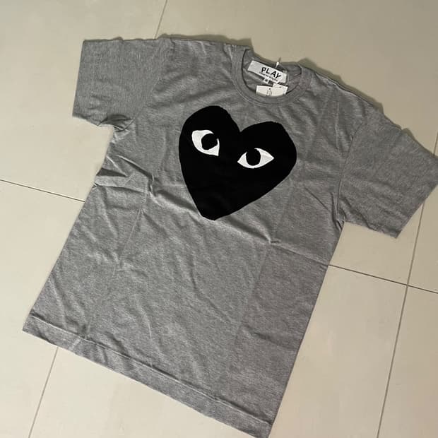big heart printed short sleeves tee