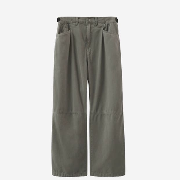 폴리테루 고시마 팬츠 카키그레이