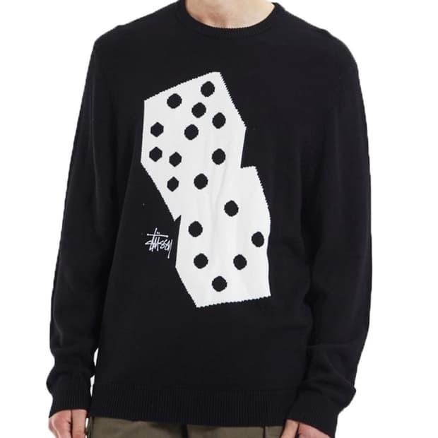 (M) 스투시 다이스 니트