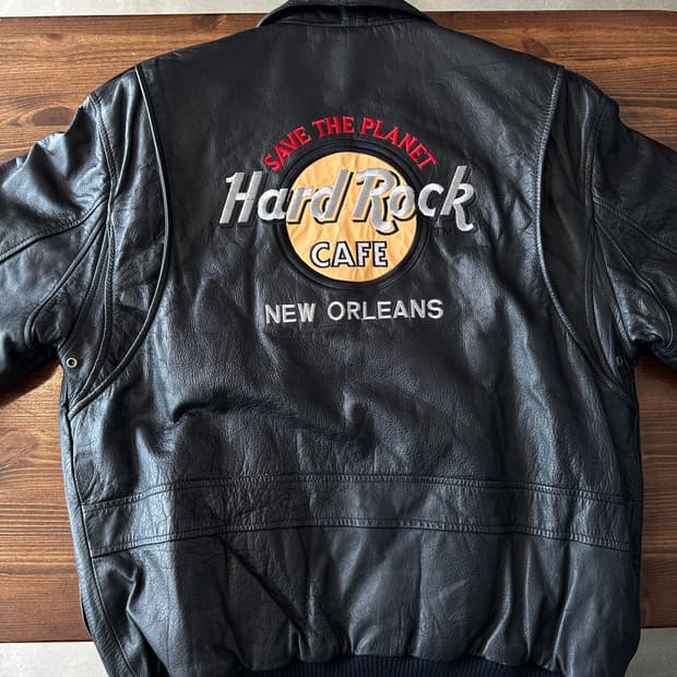 Hard Rock Cafe New Orleans 레더 자켓