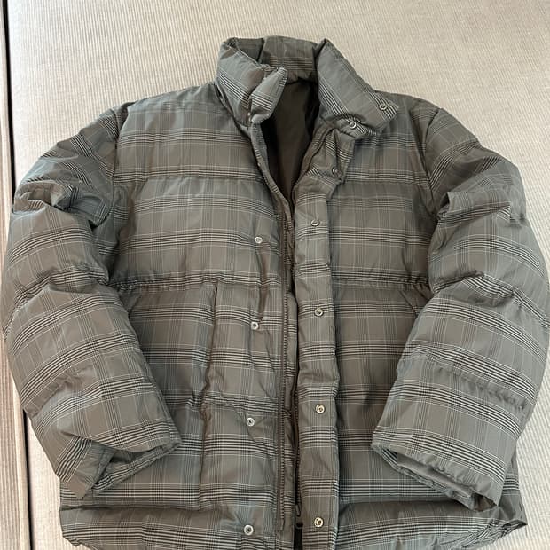 새상품) 8세컨즈 체크패딩 / 100