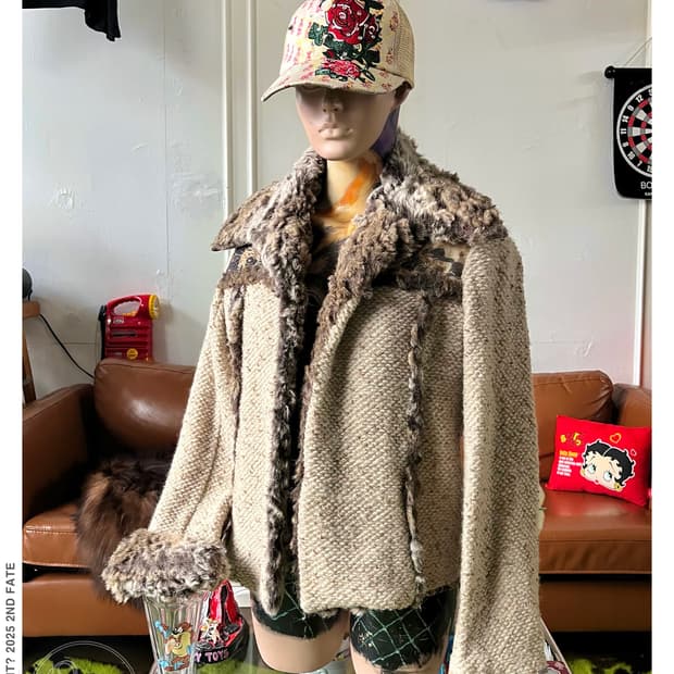 90-00s SUANA PASITEA Oriental Fur Jacket