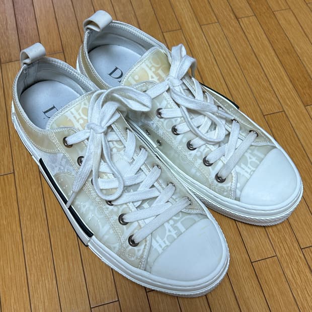 디올 오블리크 캔버스 스니커즈 로우