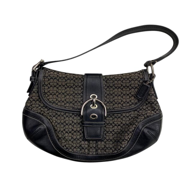 코치 y2k 블랙 숄더백