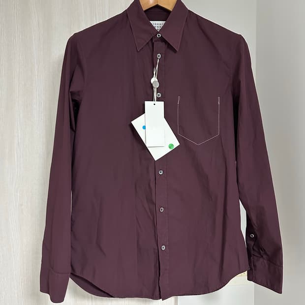 마르지엘라 셔츠 버건디