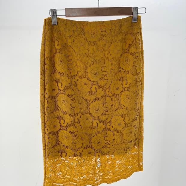 Yellow Flower Long Skirt