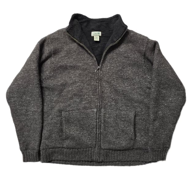 L.L.BEAN 엘엘빈 헤비 집업 울 니트 L 싸이즈
