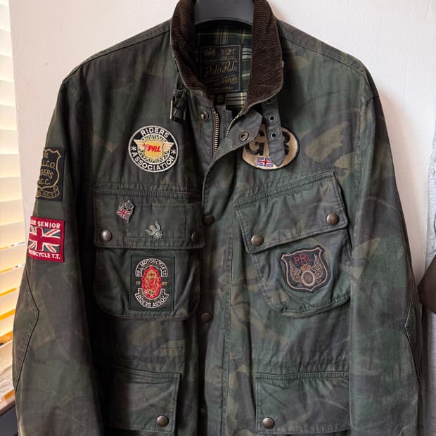 폴로랄프로렌 오일크로스 바이크 자켓 L