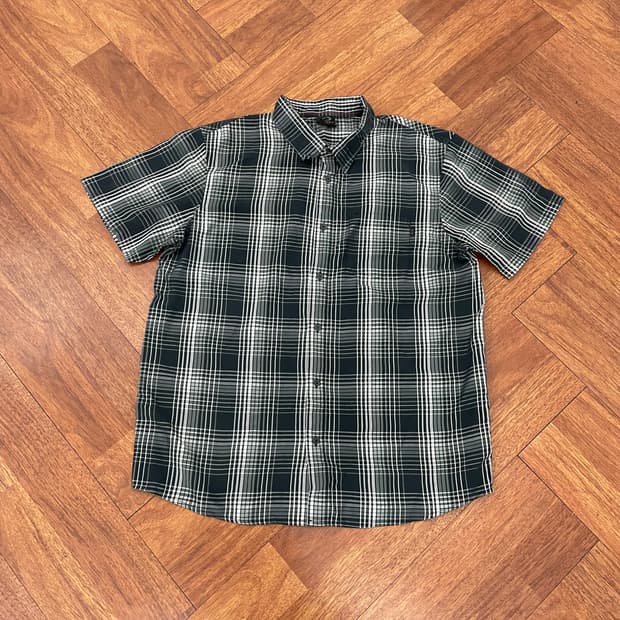 오클리 체크 반팔 셔츠