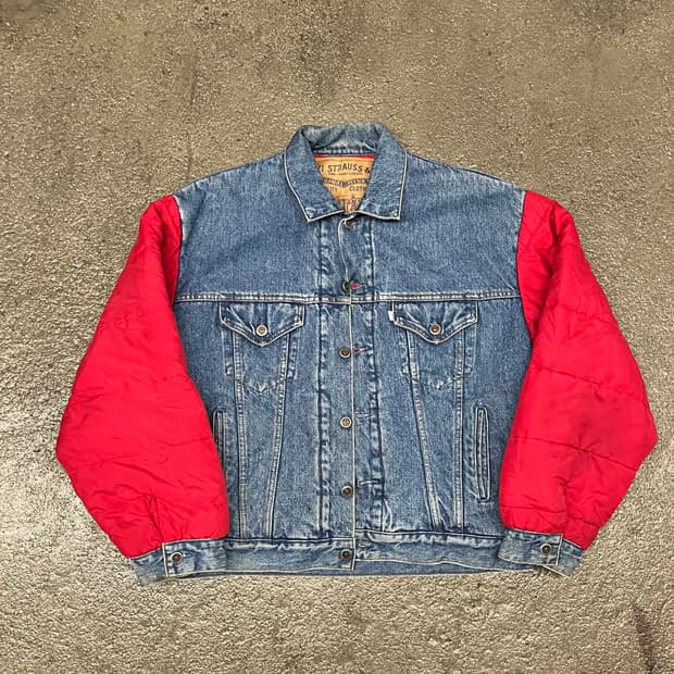 90s 리바이스 실버탭 퀼팅 트러커 자켓 (105-110)