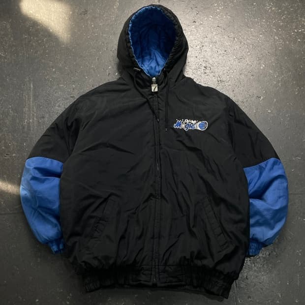 100 Logo 7 90s 올랜드 매직 올드스쿨 누빔자켓