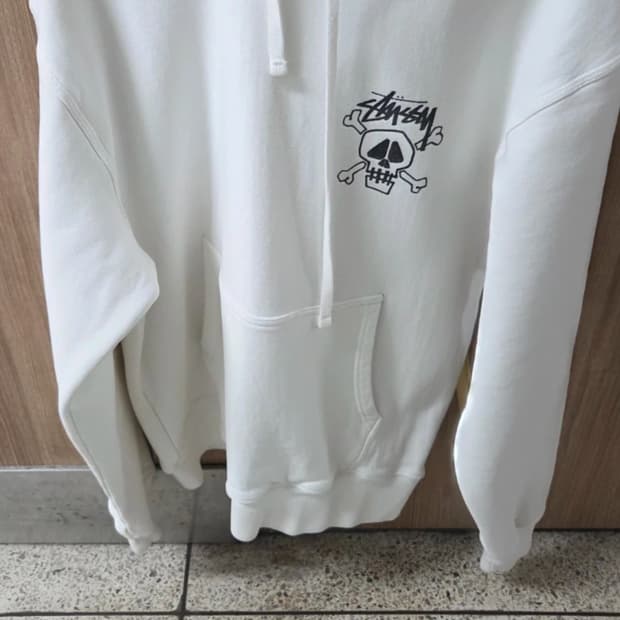 스투시 스컬 오버핏 후드