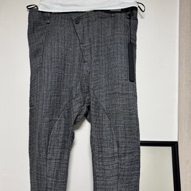 masnada stripe baggy pants