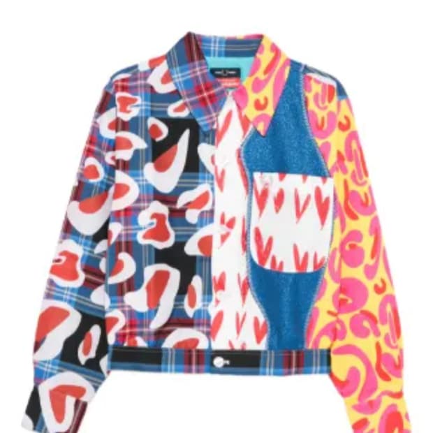 찰스 제프리 러버보이 X 프레드 페리 패치워크 재킷