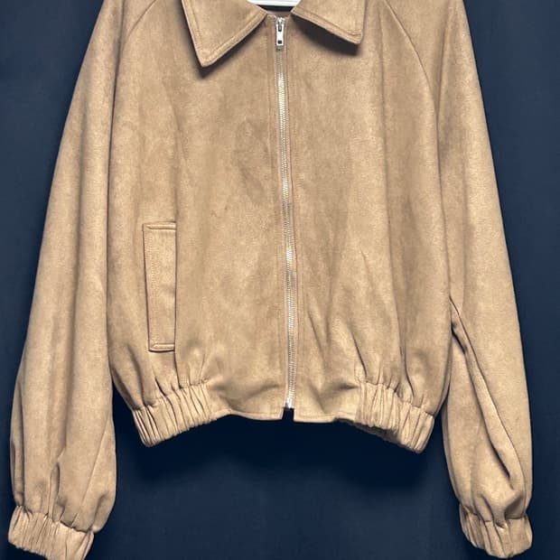 케이클럽 스웨이드 블루종 점퍼