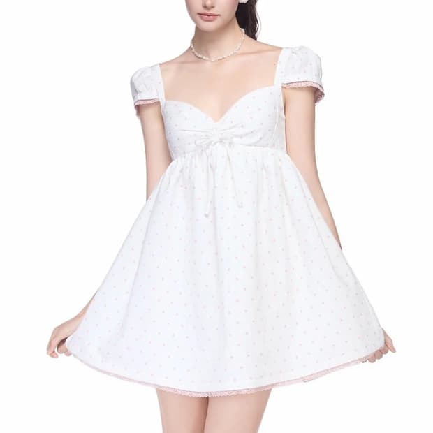 (새상품) JUBIN becky dress 베트남 도트 원피스
