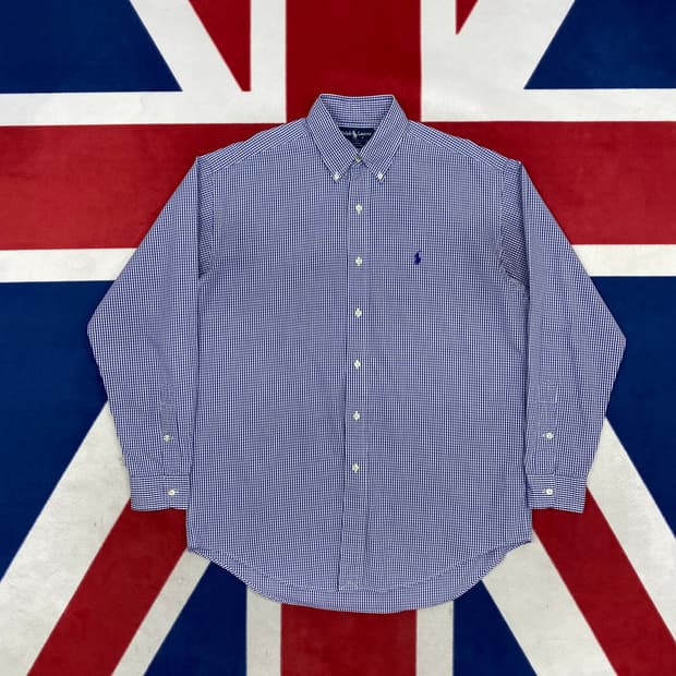 폴로 체크 셔츠 M 실측 XL-2XL