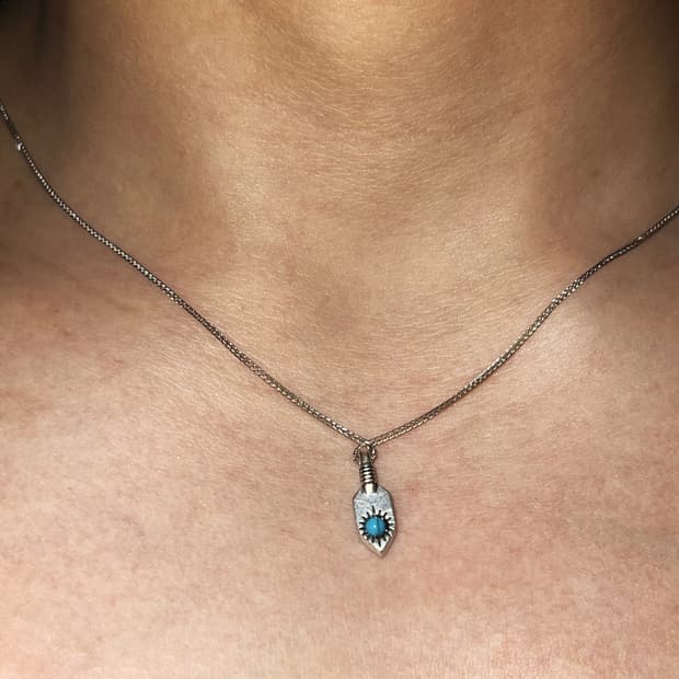 터키석 빈티지 체인목걸이