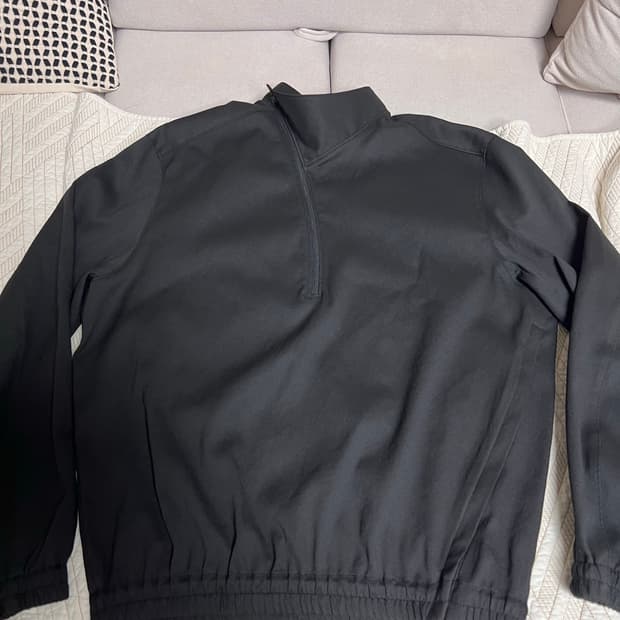 누마레ee 커브드 하프집업 블랙 L 사이즈 