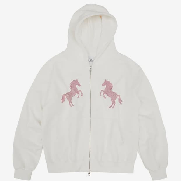 미드나잇무브 horse hood zip up