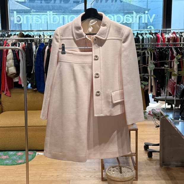 보테가 베네타 핑크 블레이저 셋업